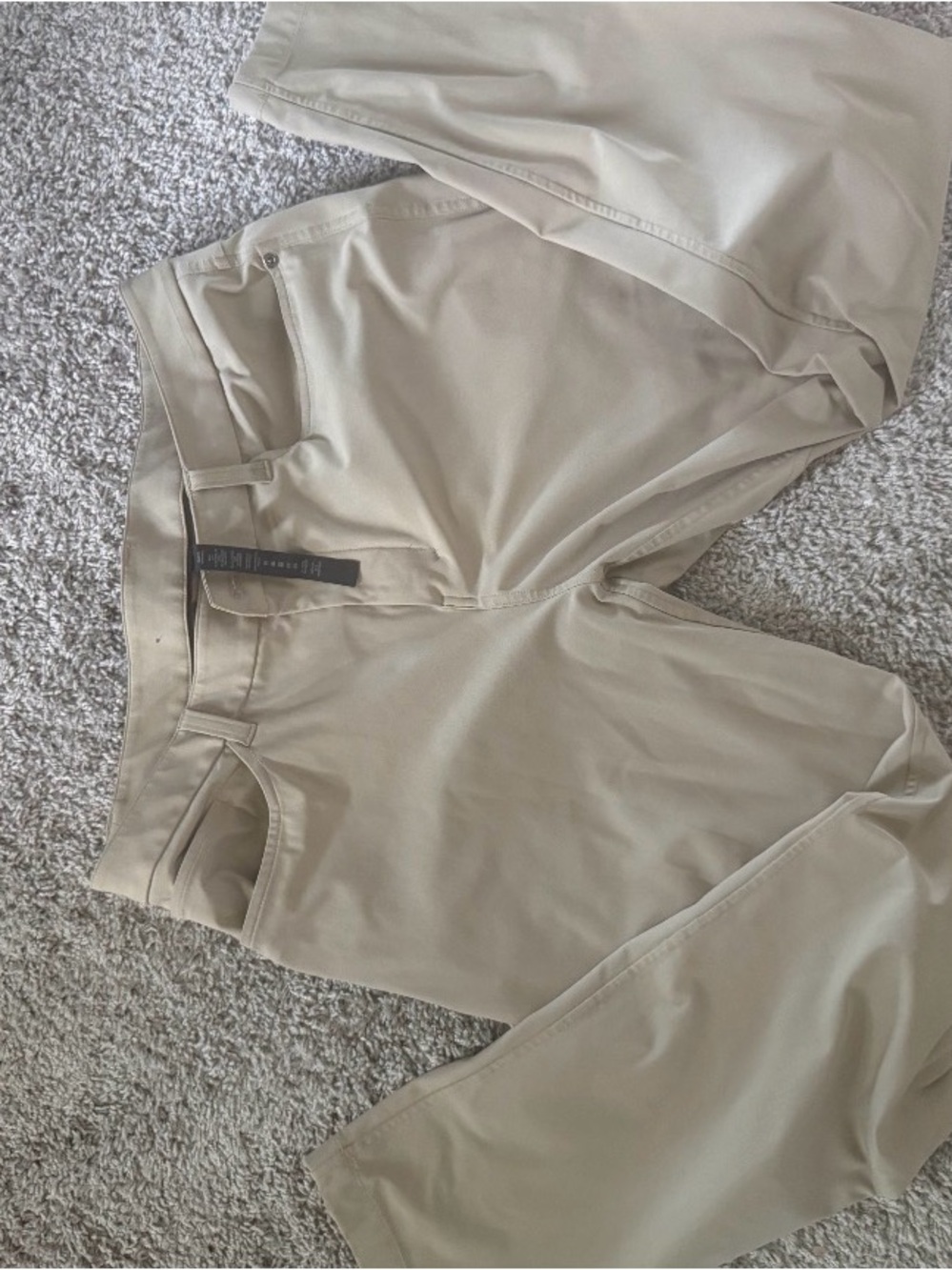 lululemon athletica Men's Khaki Performance Chinos - Light Tan 33x 30